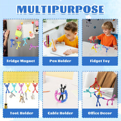 Mruikeny magnetic robot men used as fridge decor and playful desk magnet.