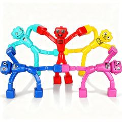 Mruikeny magnetic robot men for travel play and creative building on the go.