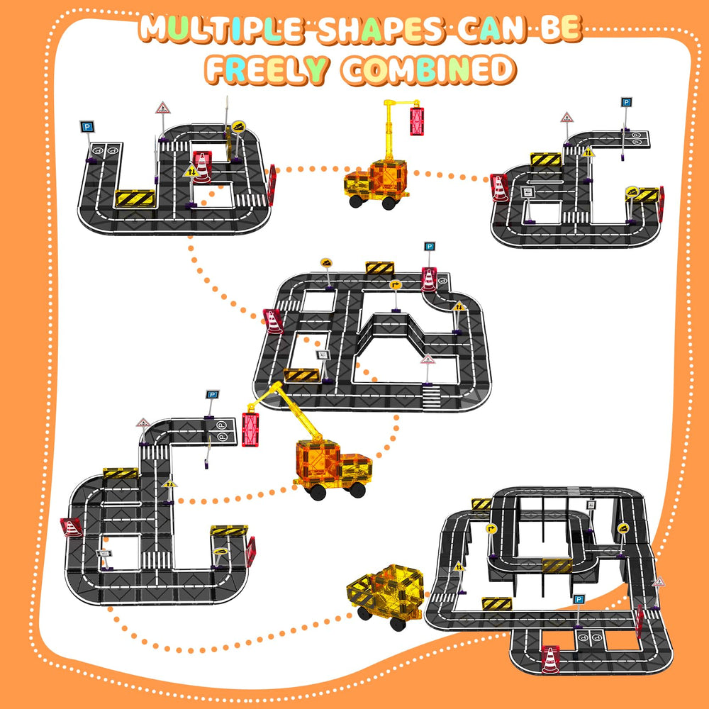 Mruikeny magnetic tiles animal puzzle promotes pattern recognition and imagination.