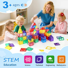 Mruikeny magnetic tiles rocket builds support STEM exploration during hands-on learning.