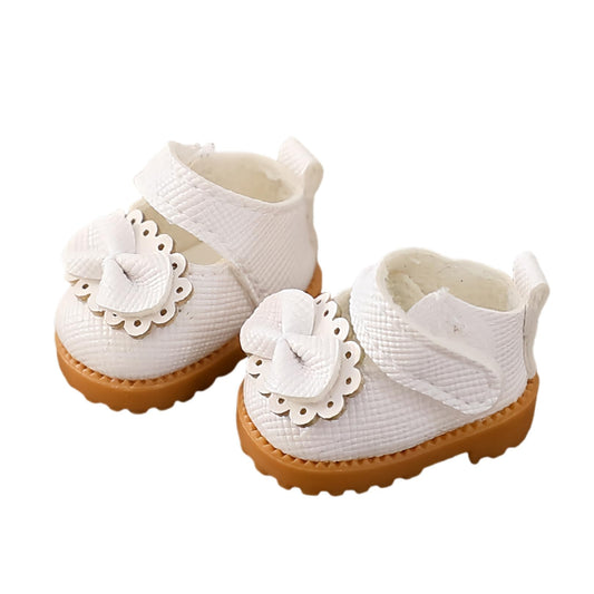 Mrwtesio Lububu 17cm doll shoes in white, perfect for stylish doll outfits.