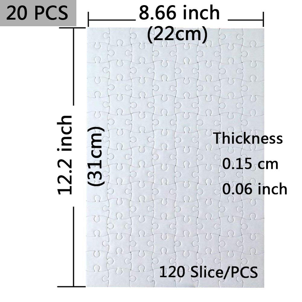 MS WGO puzzle fabric surface printable for personalized designs.