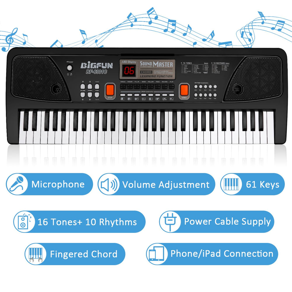 M SANMERSEN piano for kids LED display aids easy learning and navigation