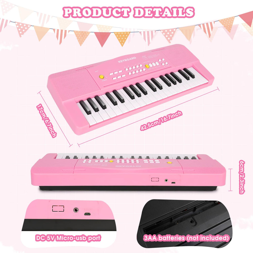 M SANMERSEN portable piano is compact for travel and home use.