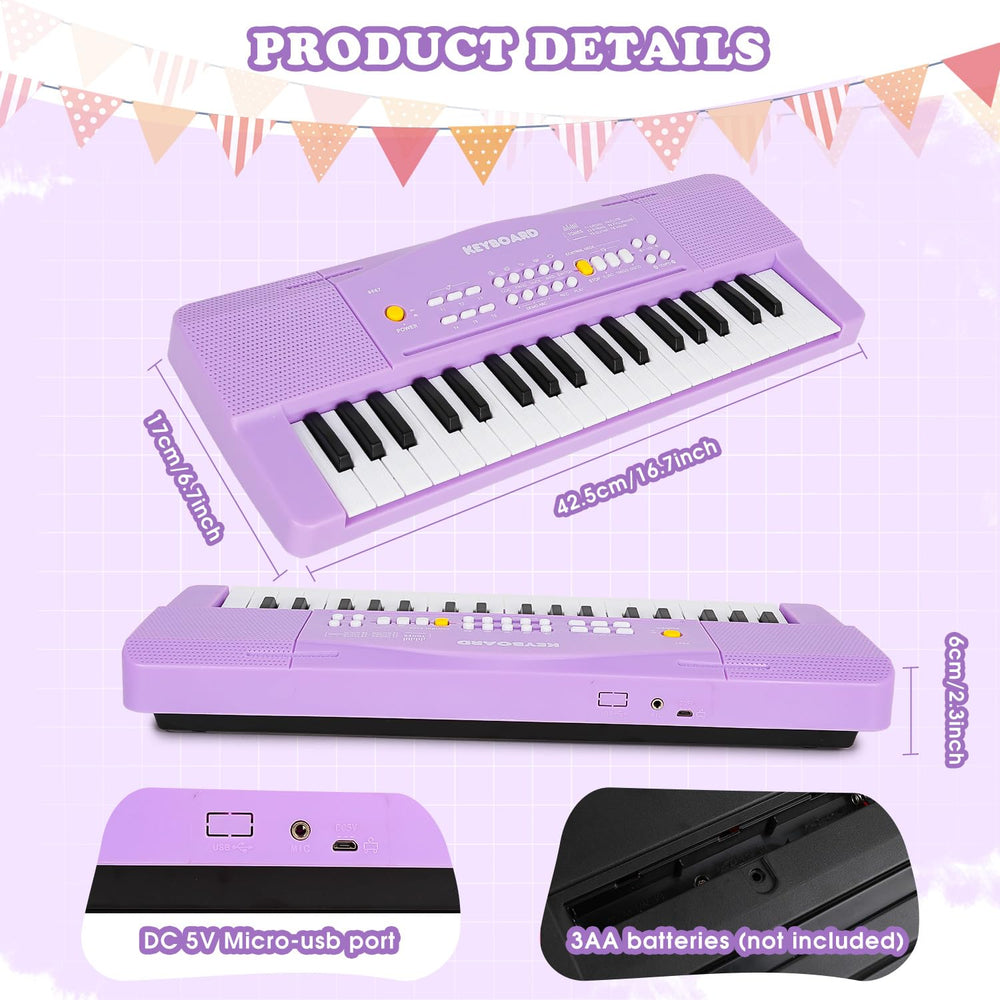 M SANMERSEN toy piano purple packaging showcases gift-ready presentation