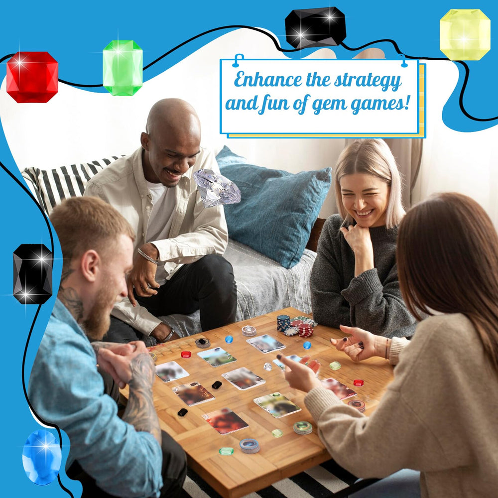 MSHUNKEJI black pointed-square gems offer bold accents for game layout