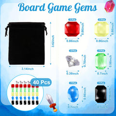 MSHUNKEJI glass diamonds gemstones add tactile sparkle and strategic markers