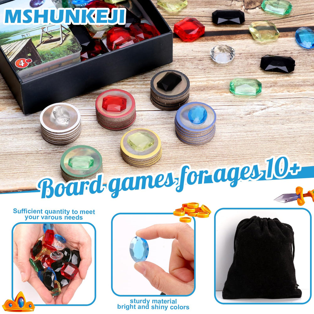 MSHUNKEJI grass-green rectangular gems enhance color coding and planning