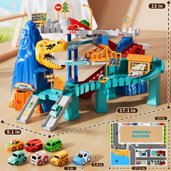 MSKOLER car garage keeps tiny racers organized after playtime sessions.