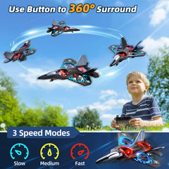 MSKOLER RC plane with LED lights for vibrant night flights.