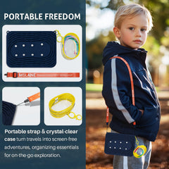 MSLANE Sensory Activity Board colorful laces ideal for color-coded shoe-tying practice
