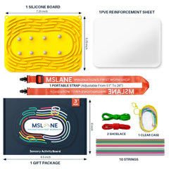 MSLANE Sensory Activity Board string pouch keeps strings organized during trips.
