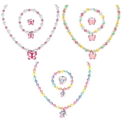 Msnailfly 3-set necklace with unicorn design for playful party looks