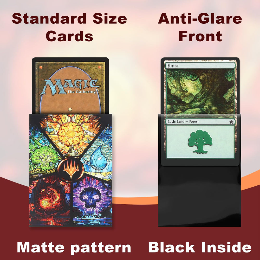 MTGPRO card sleeves standard size offer sturdy edge-tear resistance for heavy shuffles
