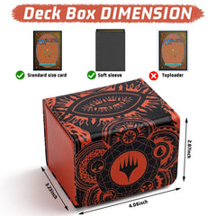 MTGPRO deck box with magnetic seal keeps contents secure during travel.