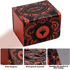 MTGPRO deck box features a U-shaped opening for fast card retrieval.