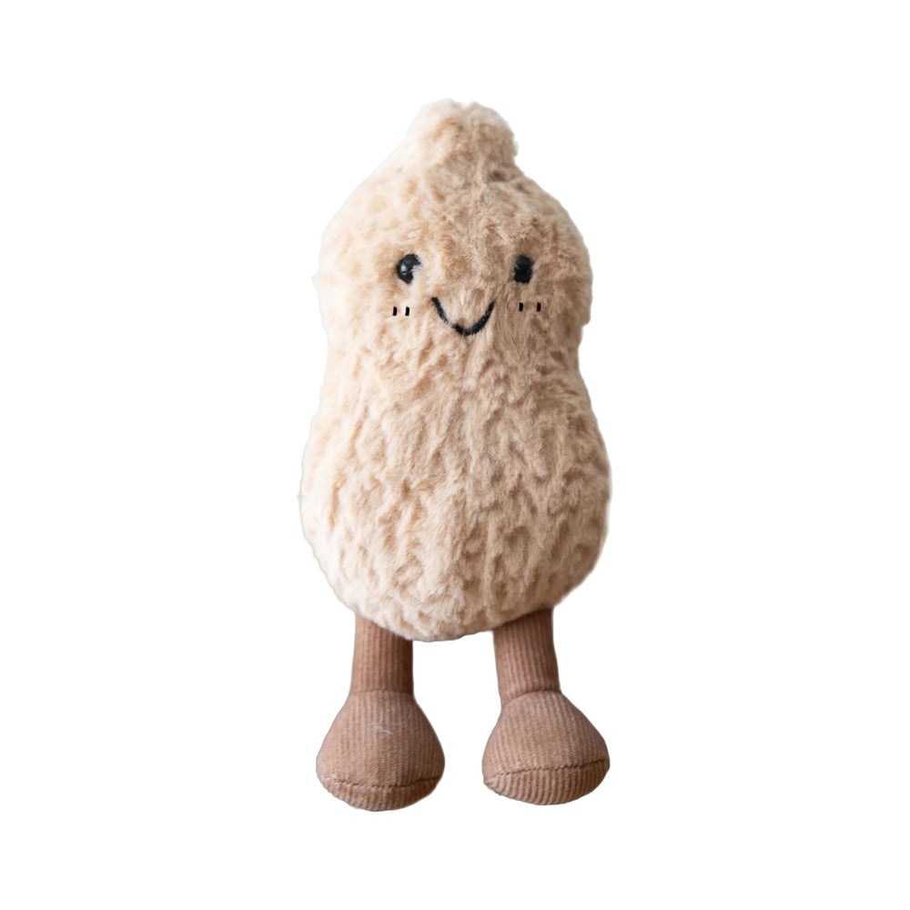 MUALML cute peanut plush toy, 6-inch, soft and cuddly for kids' play.