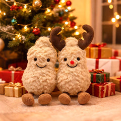 MUALML peanut plush with keychain design, ideal as a bag charm.