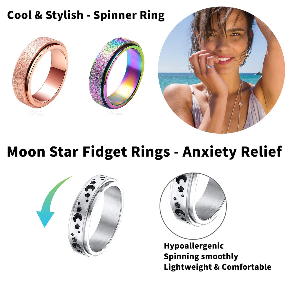 MUCAL fidget ring showcases a unisex design suited for daily wear