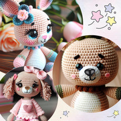 MUCUNNIA oval black nose offers versatile styling for dolls