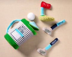 Mud Pie My Golf Bag plush set green, soft putting surface for storytelling practice