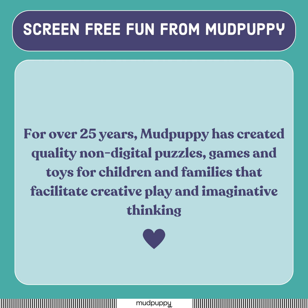 Mudpuppy Arctic Life Puzzle storage box image shows organized pieces after play.