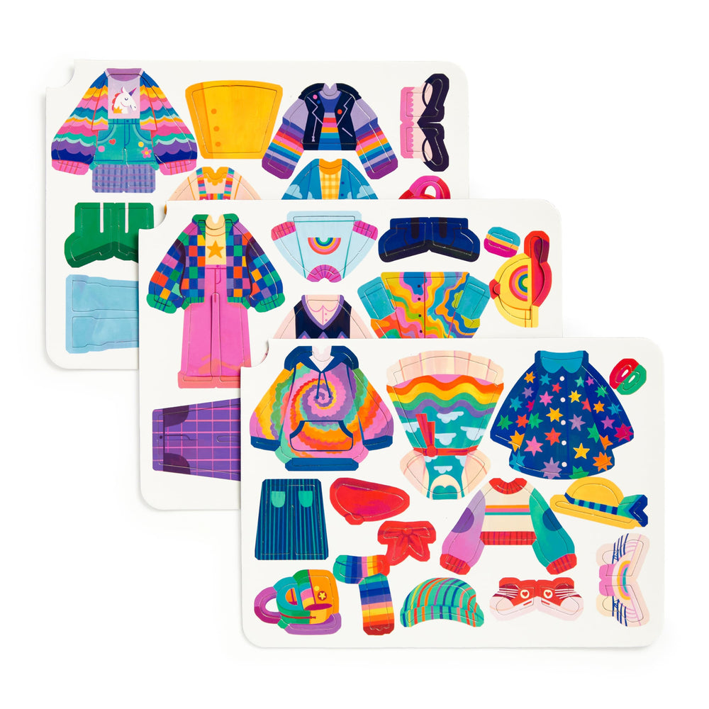 Three magnet sheets from Mudpuppy Enchanted Nutcracker offer versatile dress up options.