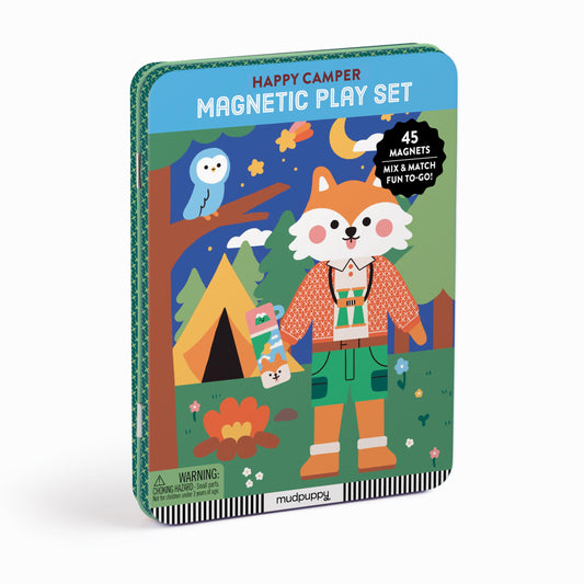 Mudpuppy Happy Camper forest scene 1 backdrop for imaginative play at home