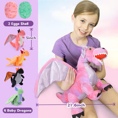 Muiteiur four baby dragons plush — perfect companions for storytelling and shared play.