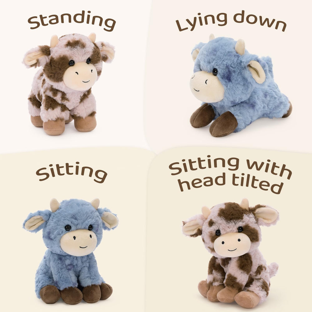 Muiteiur cow plush ears and horns add charm to play spaces.