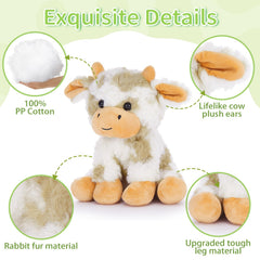 Muiteiur cow plush storytime helper for imagination