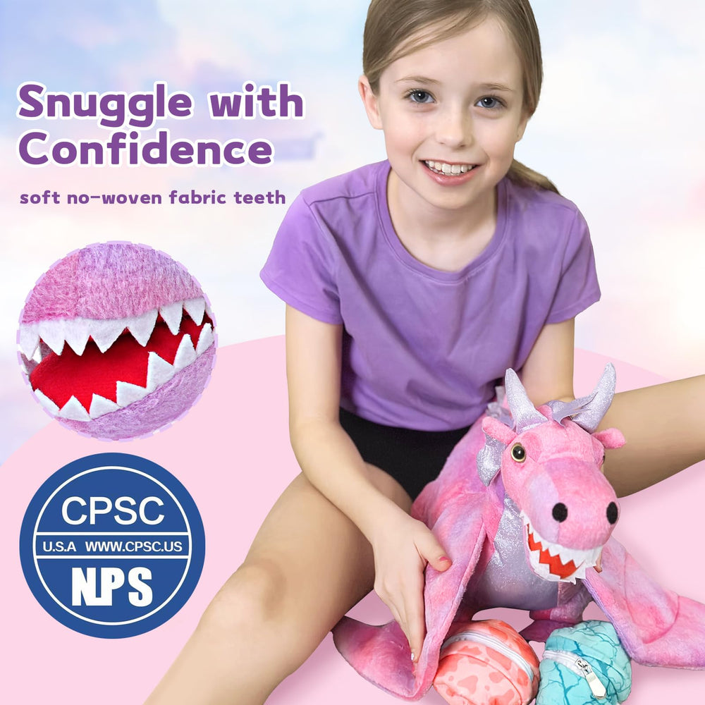 Muiteiur dragon eggs plush — exciting hidden treasures for pretend adventures.