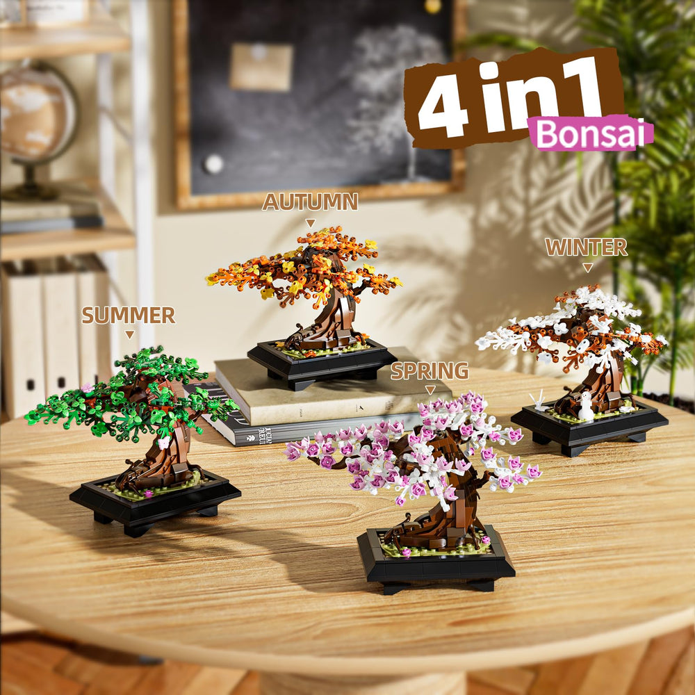 Muiurple desk display after build adds natural ambience to home or office