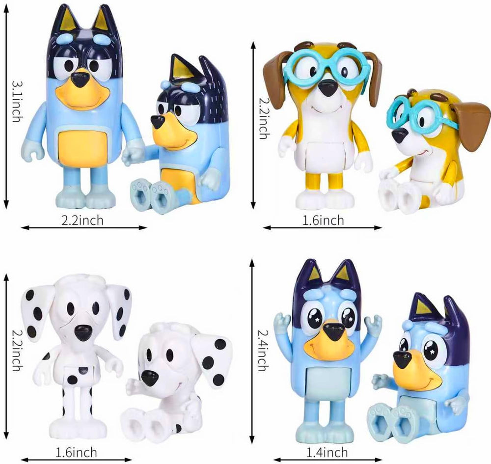 MUKSSE Bluey super fan figures for toddlers’ creative adventures