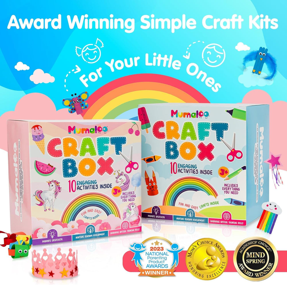 Mumaloo family art time with the craft box supports shared creativity