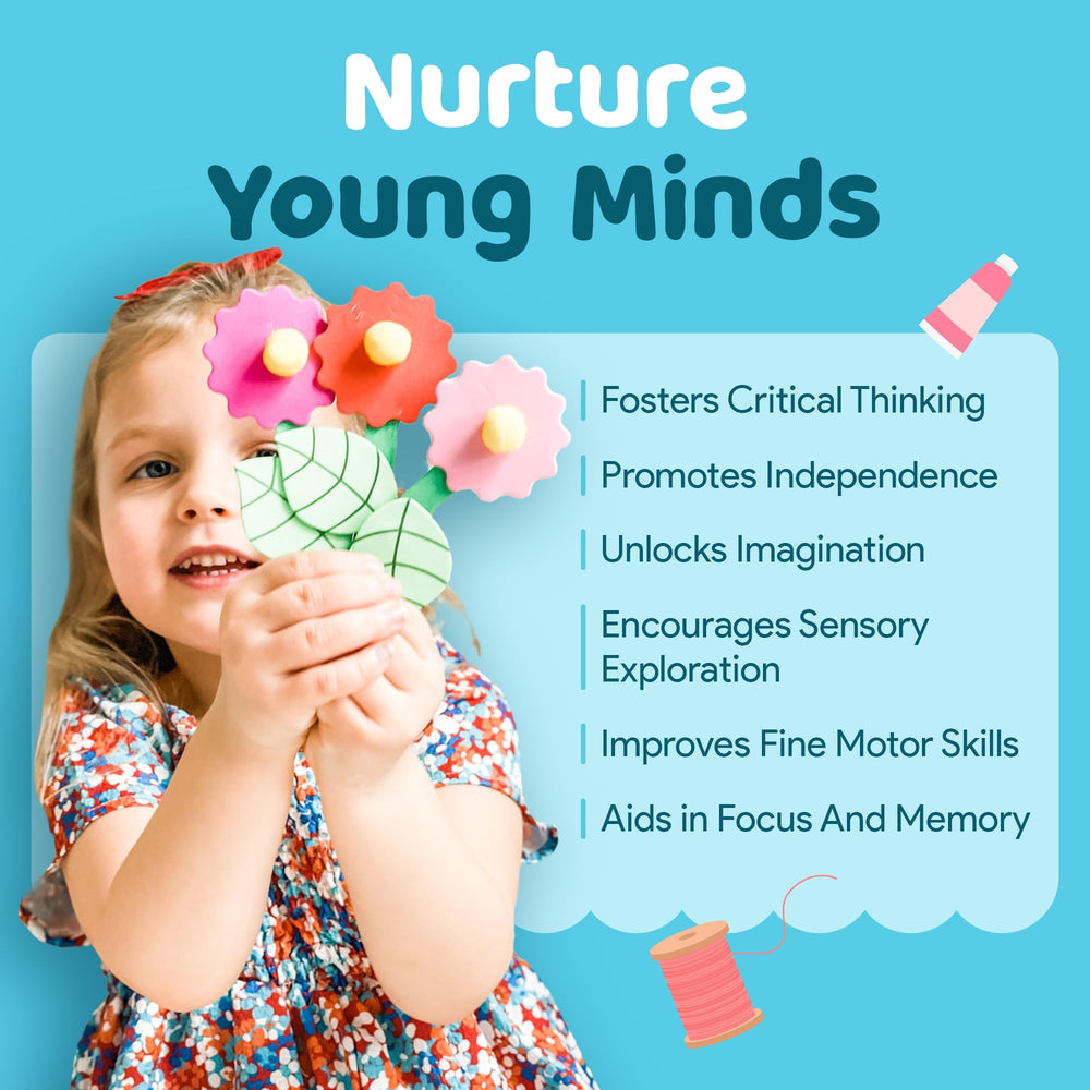 Mumaloo instruction cards guide kids through simple, colorful art projects