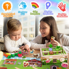 MuMua shape and color sorting blocks help cognitive development through play.