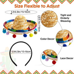 Mumufy headband with colorful tassels provides playful accents for Cinco de Mayo celebrations.