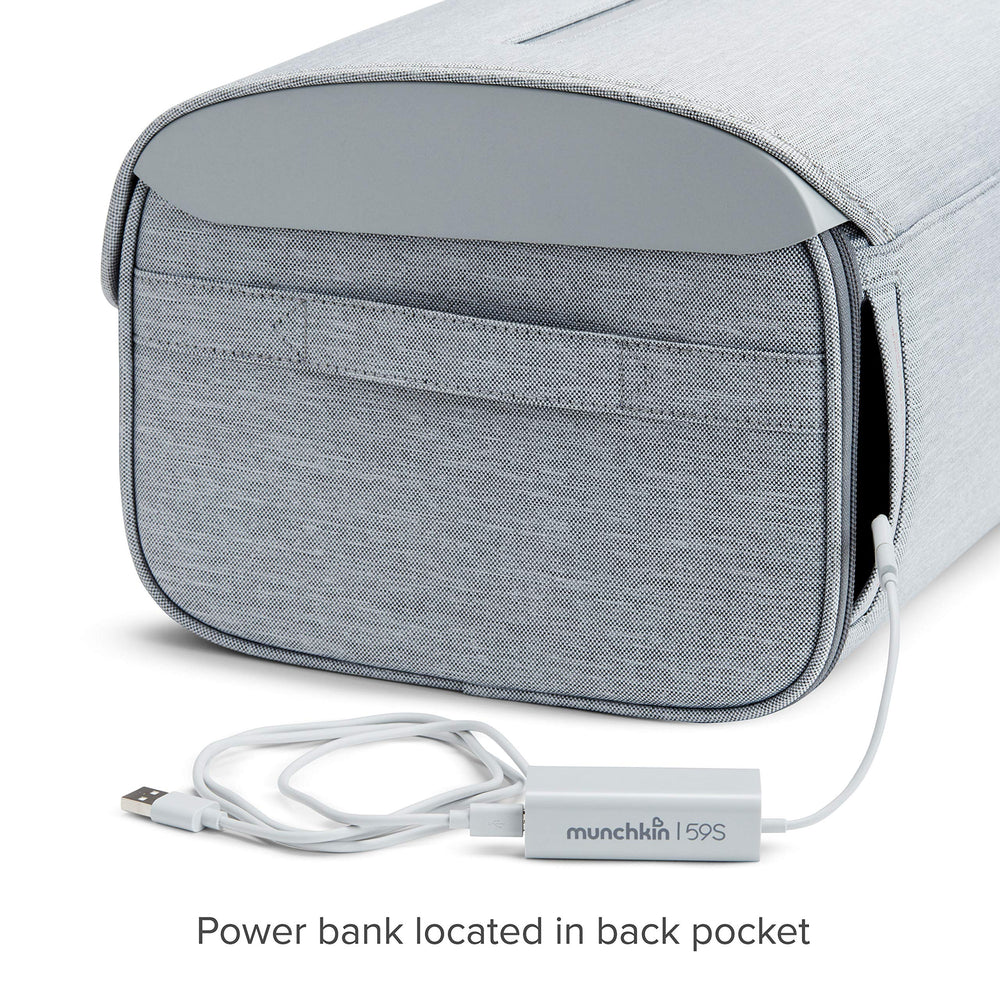 Munchkin 59S UV Bag chemical-free operation is gentle on surfaces