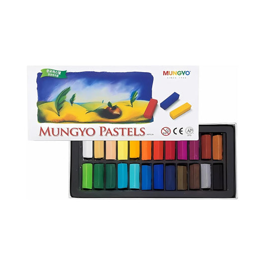 Mungyo non-toxic square pastel set color palette for vibrant, safe artwork