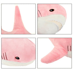 MUPI Shark Plush 23 inch pink serves as soft sleeping companion