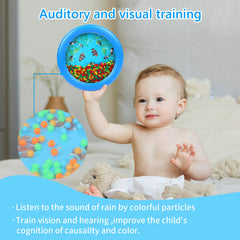 Musfunny Ocean Drum blue fish-graphic image brings ocean scene to life during play