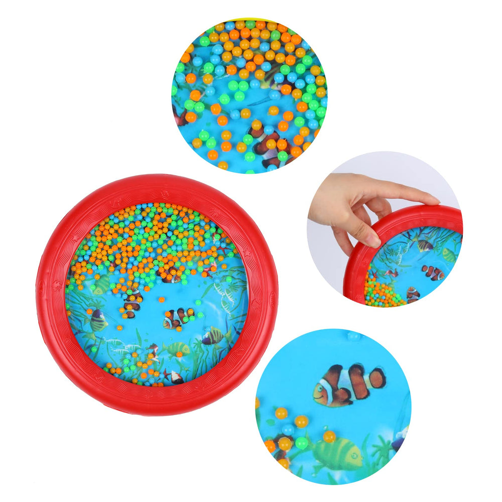 Musfunny Ocean Drum colorful beads close-up for sensory play
