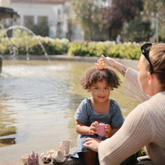 Mushie Princess bath toys are BPA-free, BPS-free, PVC-free, and phthalate-free
