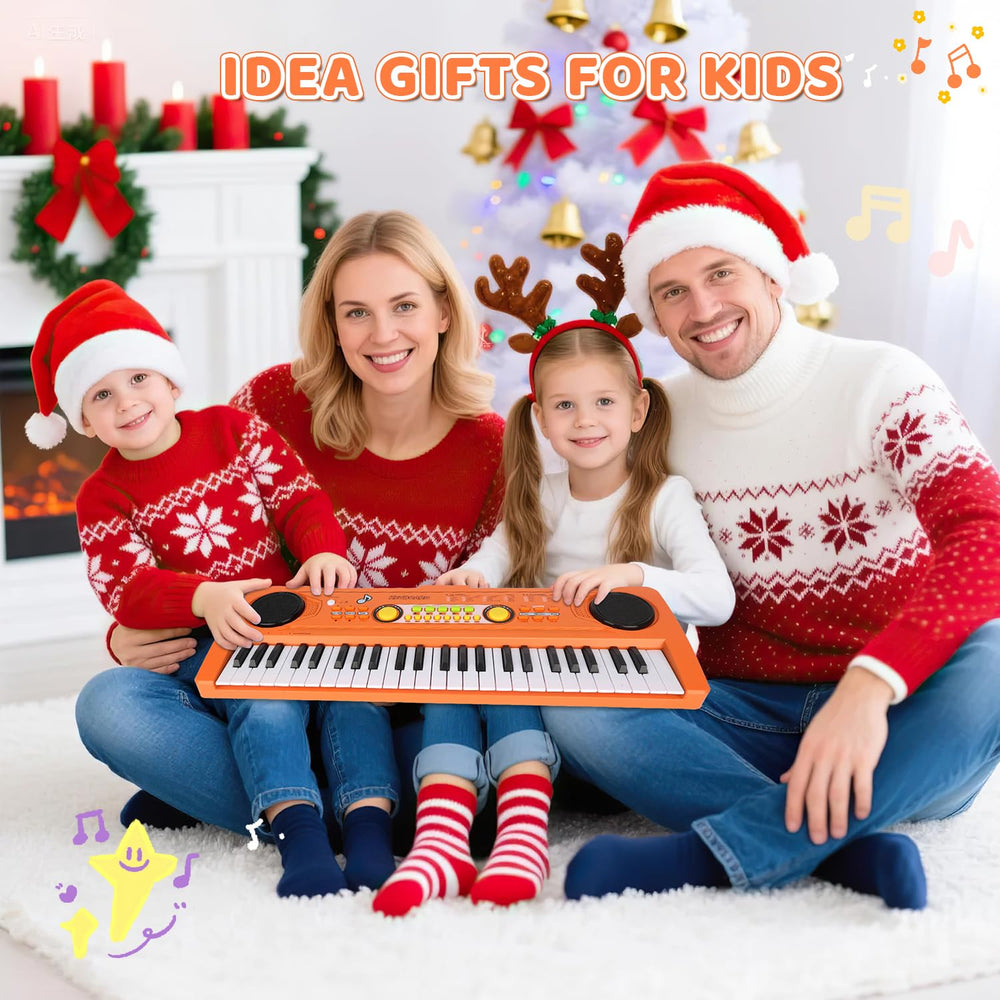 MusicForset gift-ready orange keyboard for birthdays and holidays