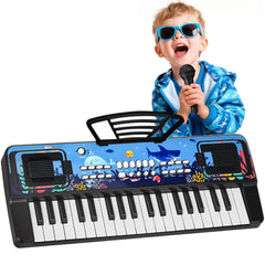 MusicForset ocean-theme 37-key kid piano for imaginative play on the go.
