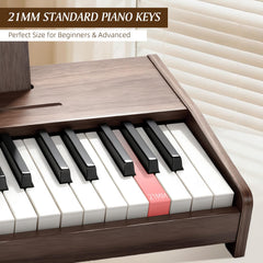 MusicForset piano with stand visible shows dedicated music stand for learning sessions