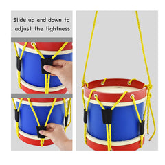 MUSICUBE Plastic skin drum head delivers clear tones for beginners.