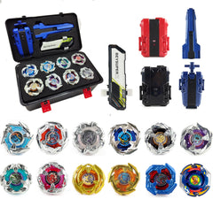 MUSTYBELT Bey Battling Set pack with 12 tops and storage box ready for battles.