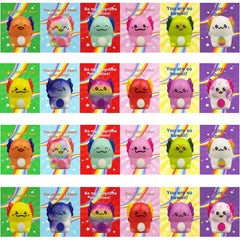 Muyiz axolotl slow rising squishies in assorted colors, perfect for sensory play.